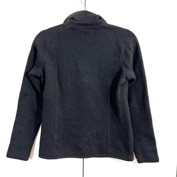 Patagonia Better Sweater Fleece Women’s S Black 1/4 Zip Long Sleeve Branded Logo - Picture 2 of 7